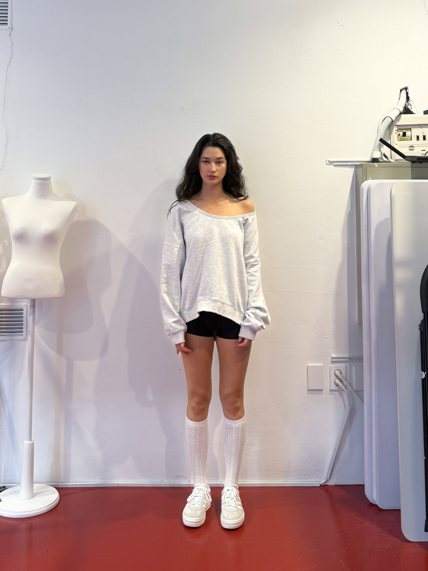 U-neck Sweatshirt | Heather Grey