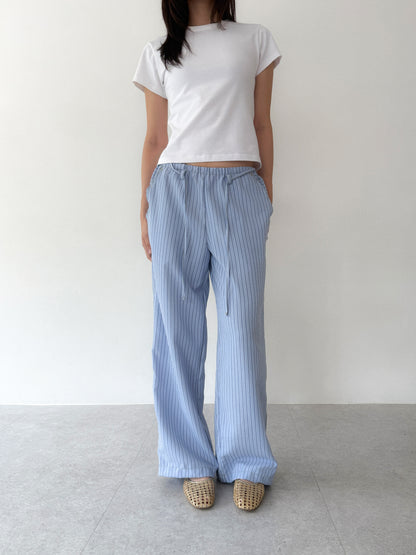 Textured Stripe Lounge Pants | Blue