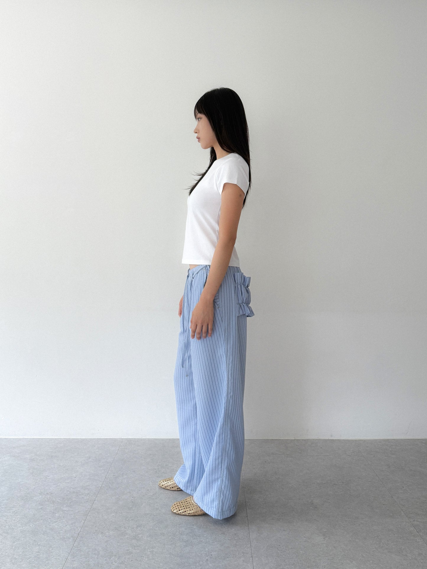 Textured Stripe Lounge Pants | Blue
