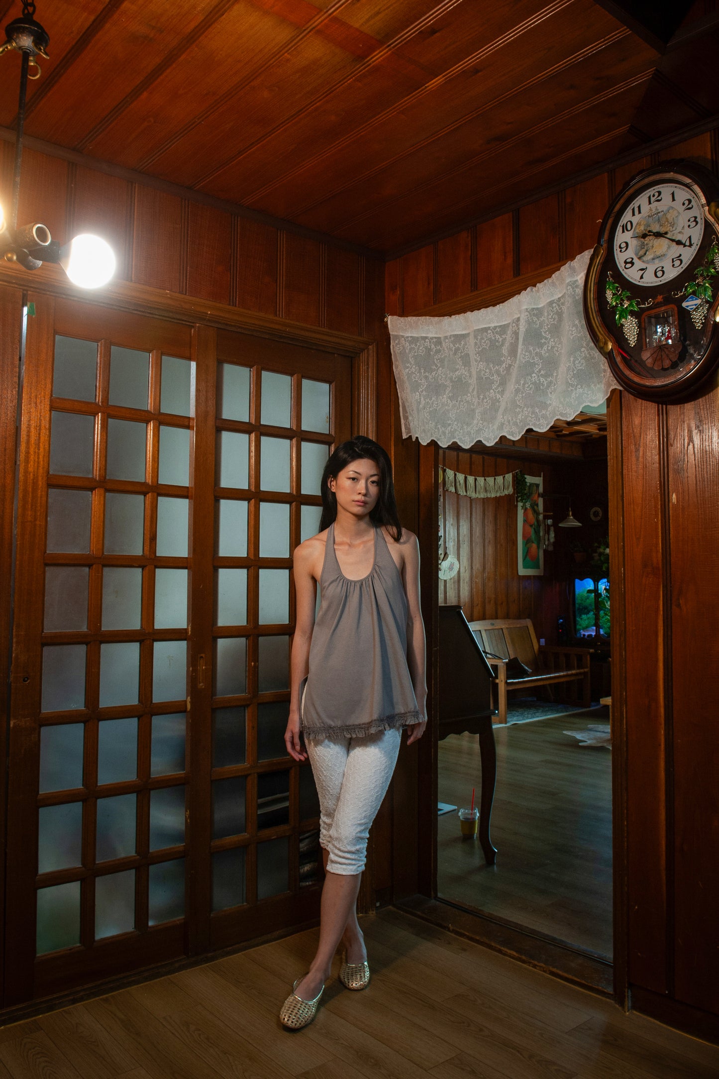 Camelia Capri Leggings | White