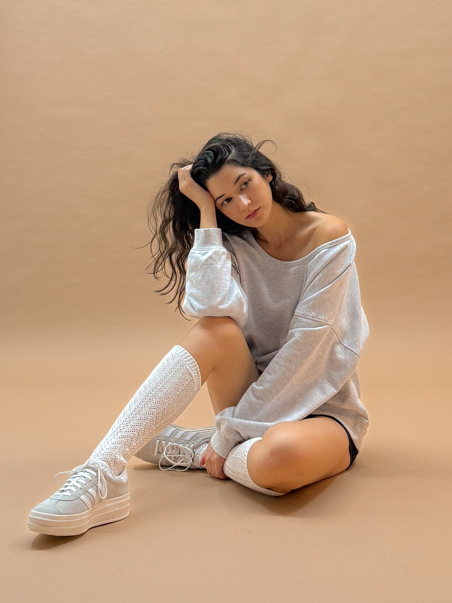 U-neck Sweatshirt | Heather Grey