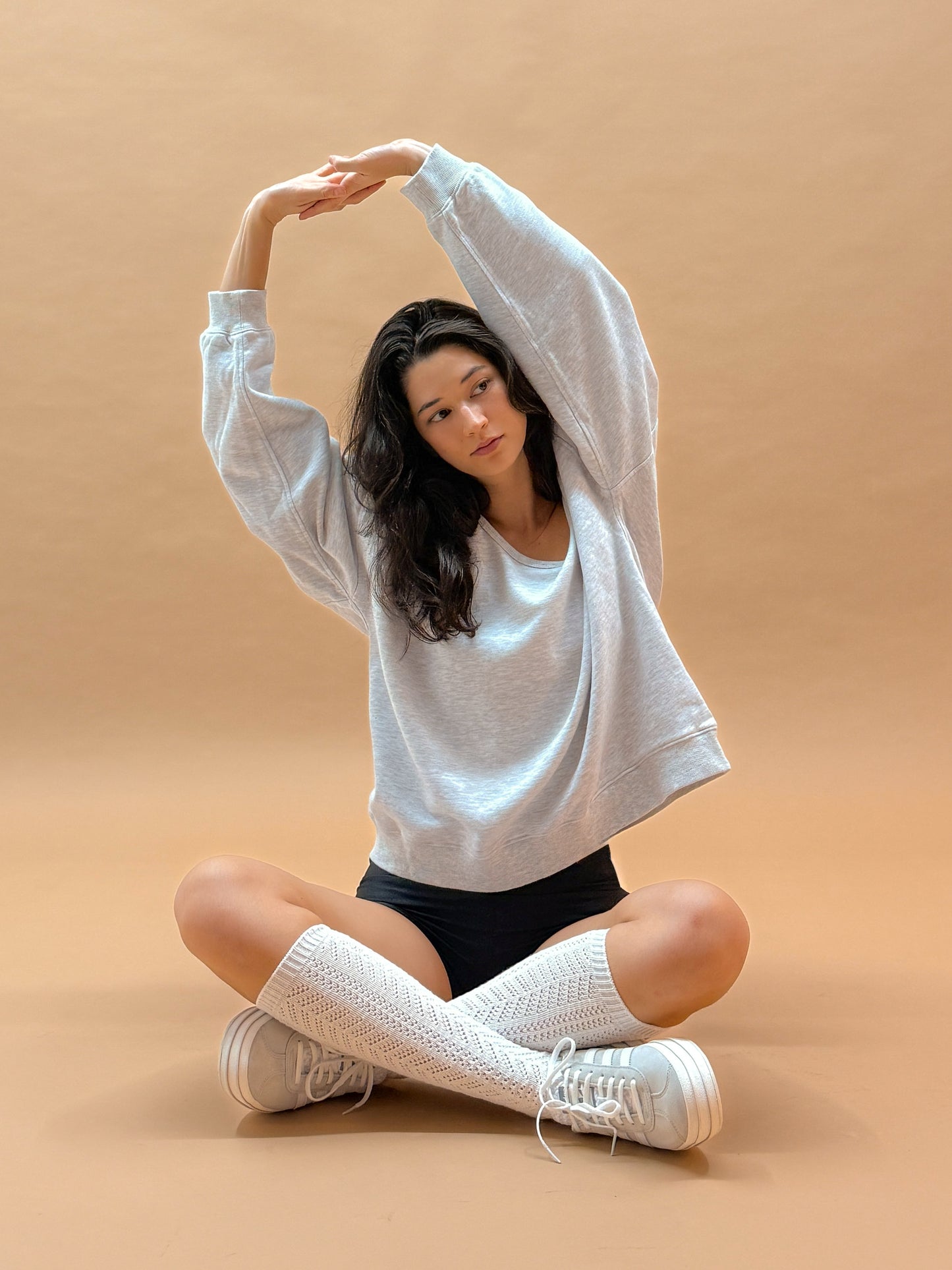 U-neck Sweatshirt | Heather Grey