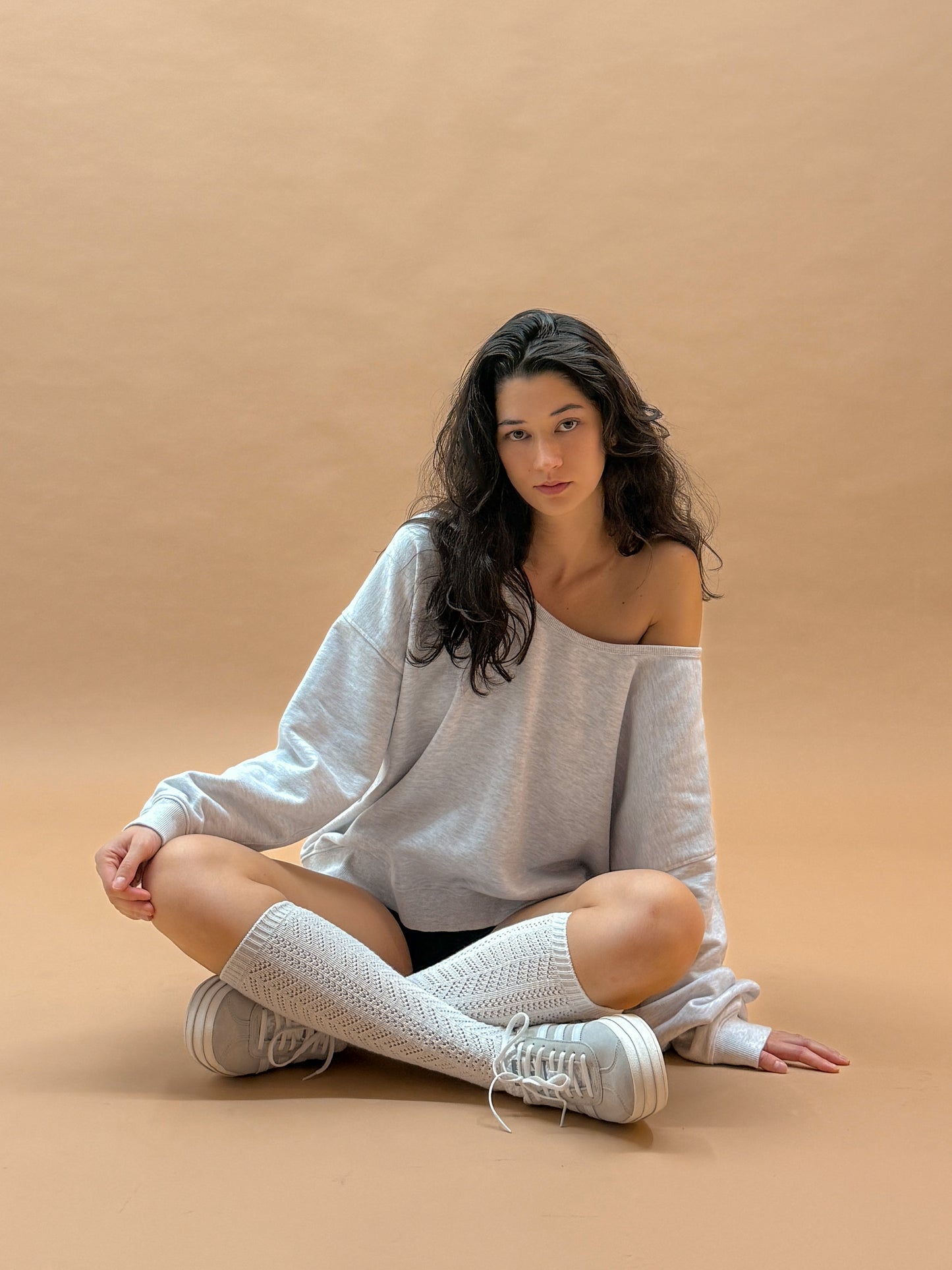 U-neck Sweatshirt | Heather Grey