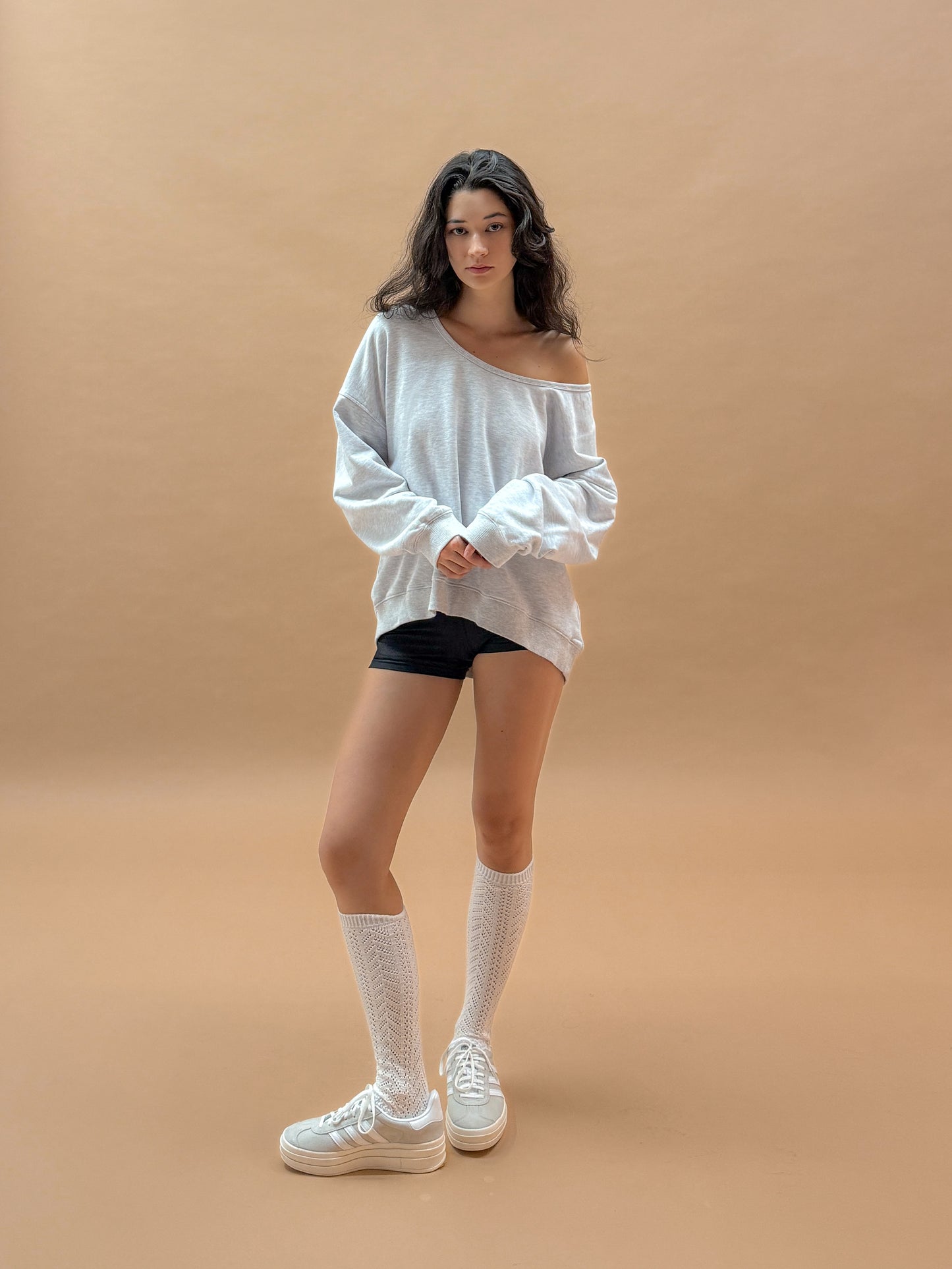 U-neck Sweatshirt | Heather Grey