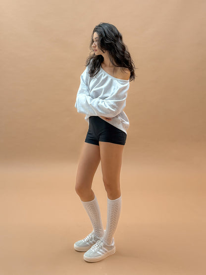 U-neck Sweatshirt | Heather Grey