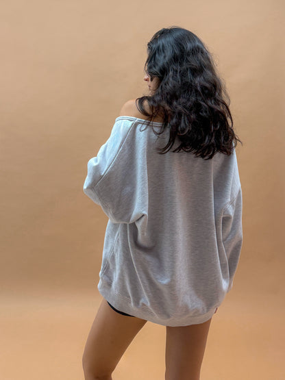 U-neck Sweatshirt | Heather Grey