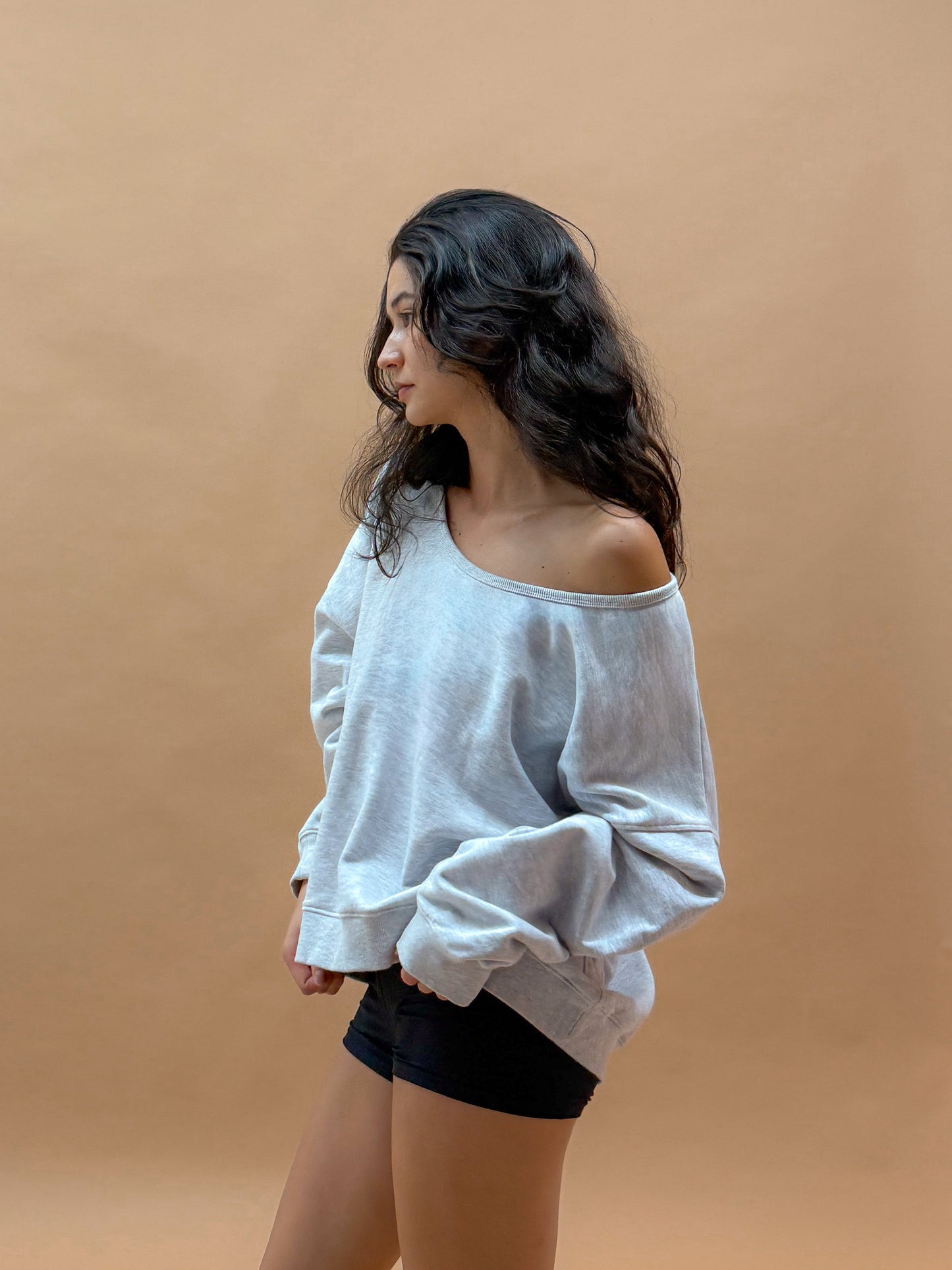 U-neck Sweatshirt | Heather Grey