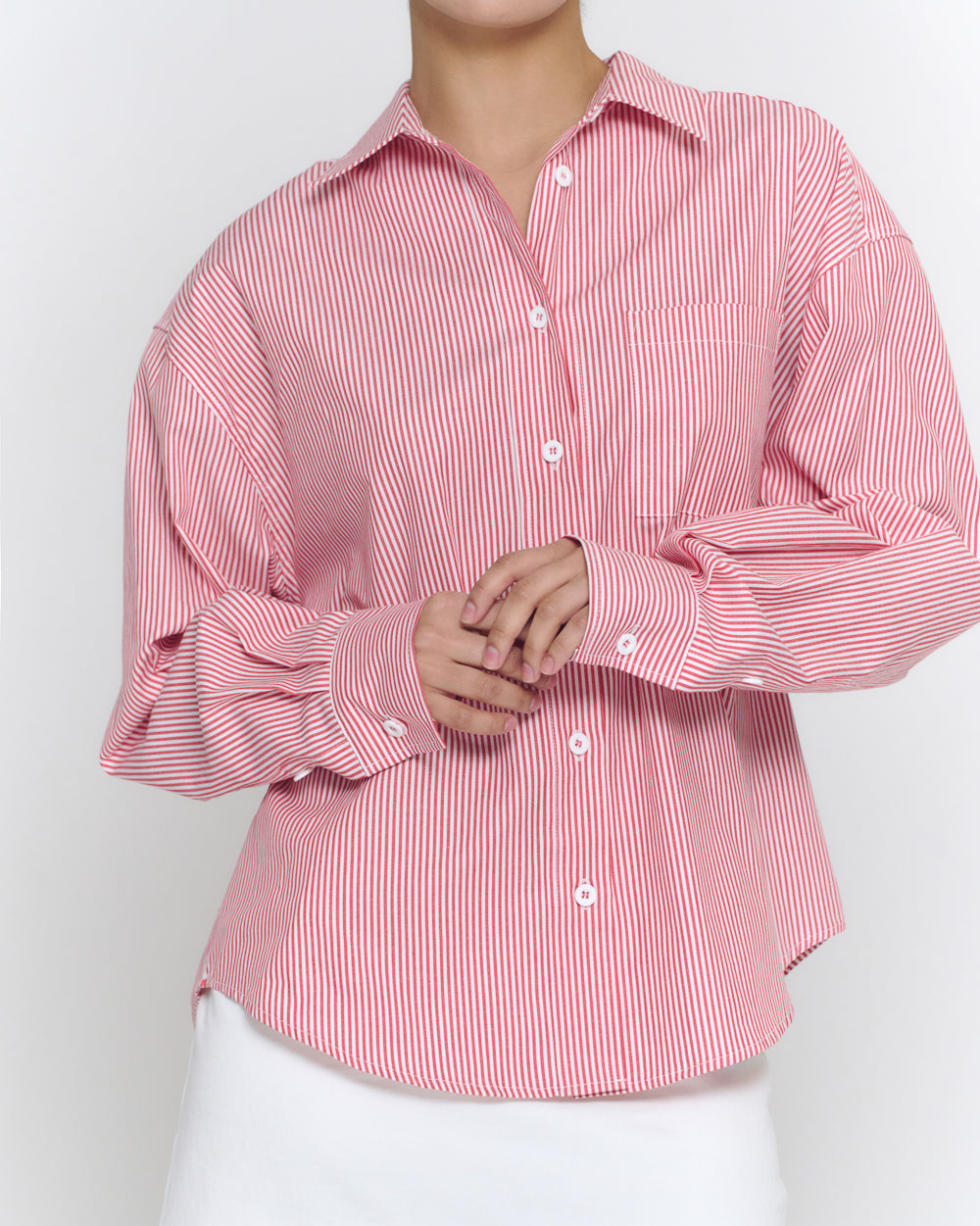 Boyfriend Oxford Shirt | Red Stripe