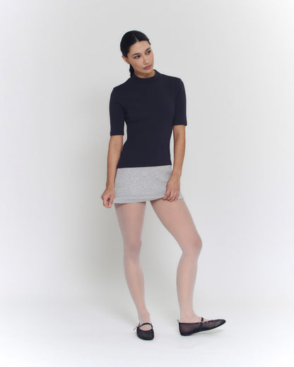 Colorblock Mini Dress | Charcoal&Grey