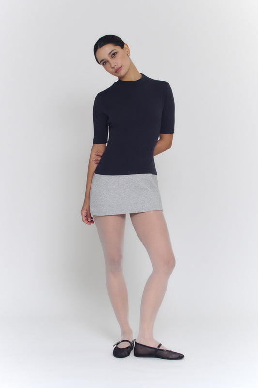 Colorblock Mini Dress | Charcoal&Grey