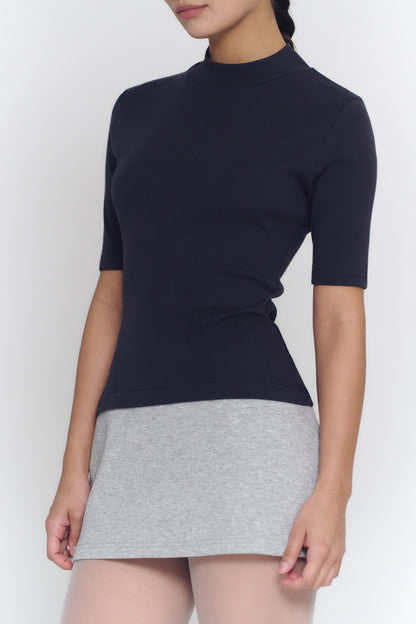 Colorblock Mini Dress | Charcoal&Grey