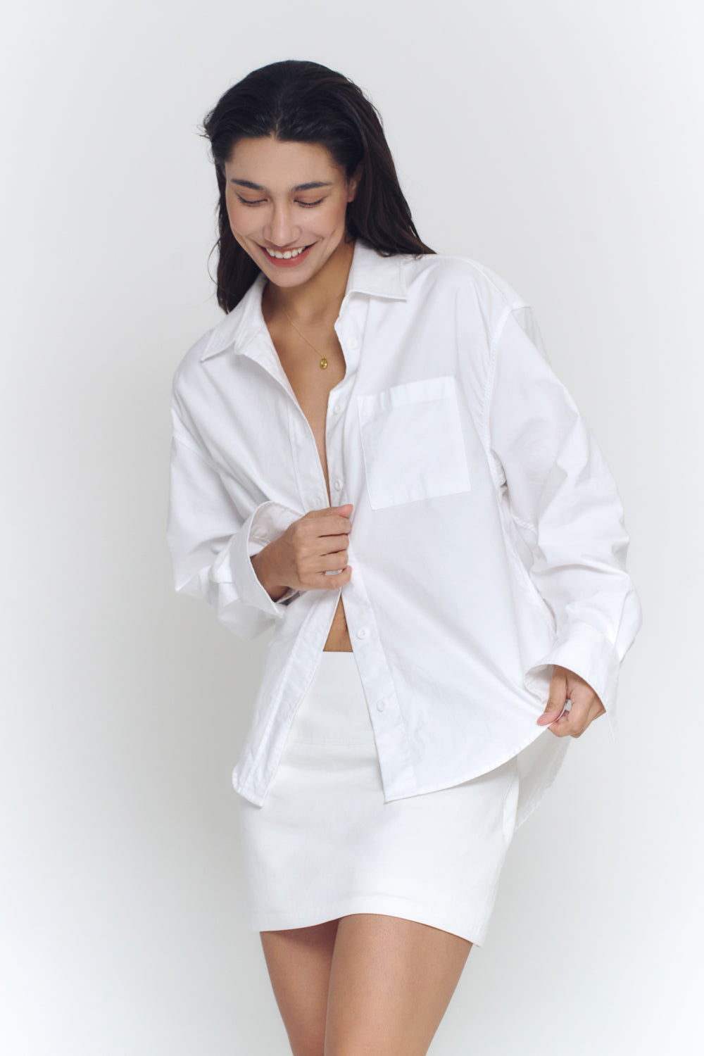 Boyfriend Oxford Shirt | White