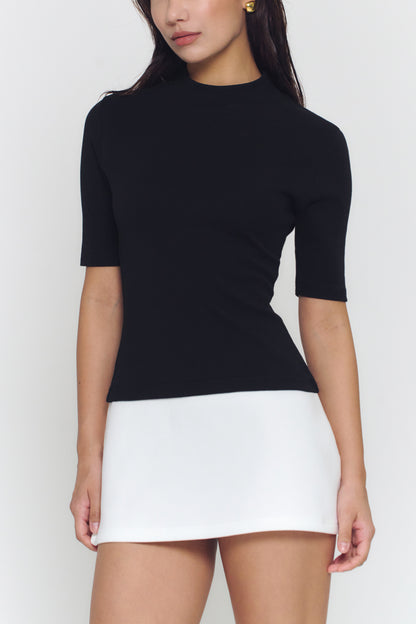 Colorblock Mini Dress | Black&White