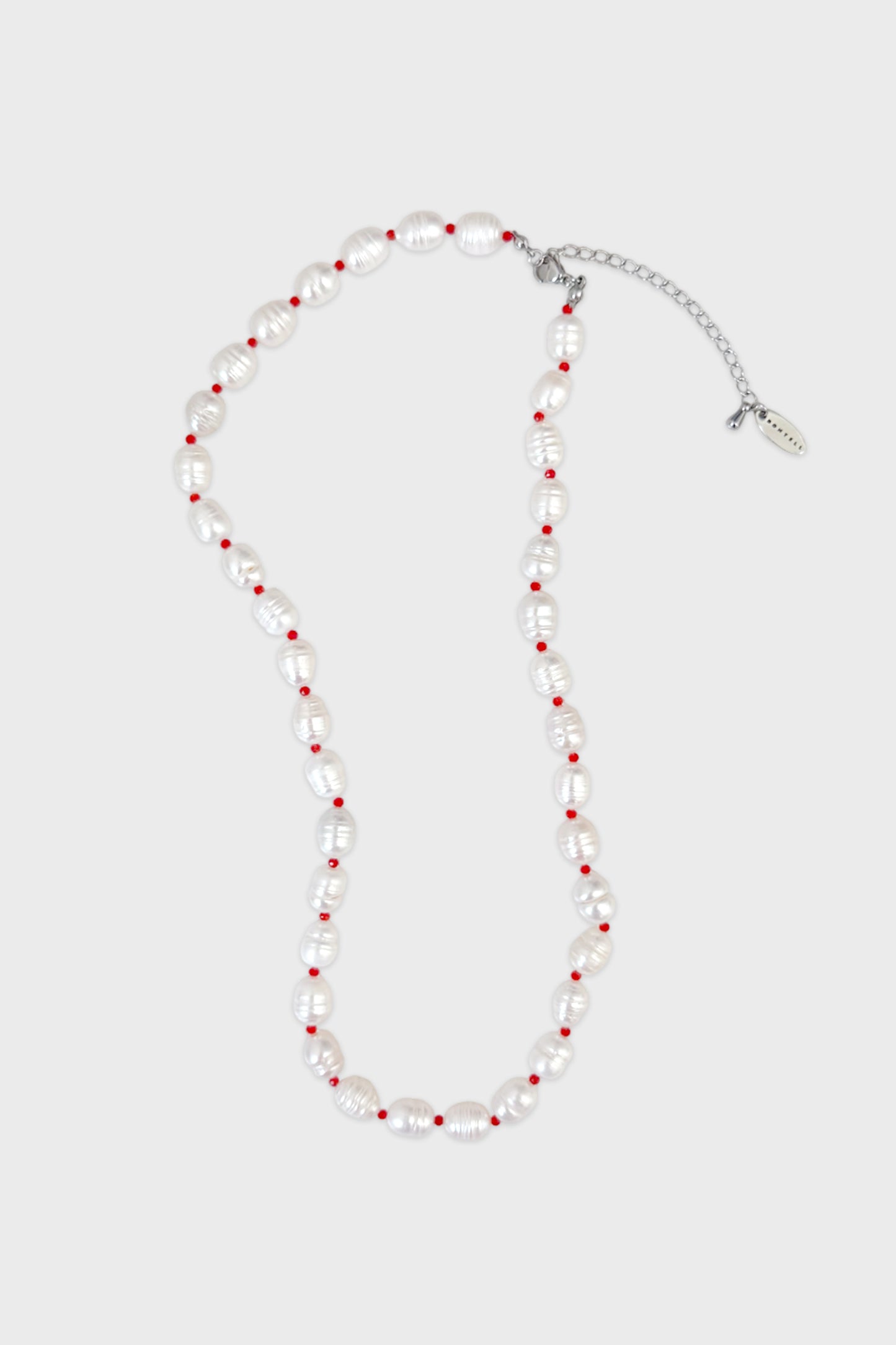 Tarae Pearl Necklace | Red