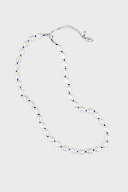 Tarae Pearl Necklace | Blue