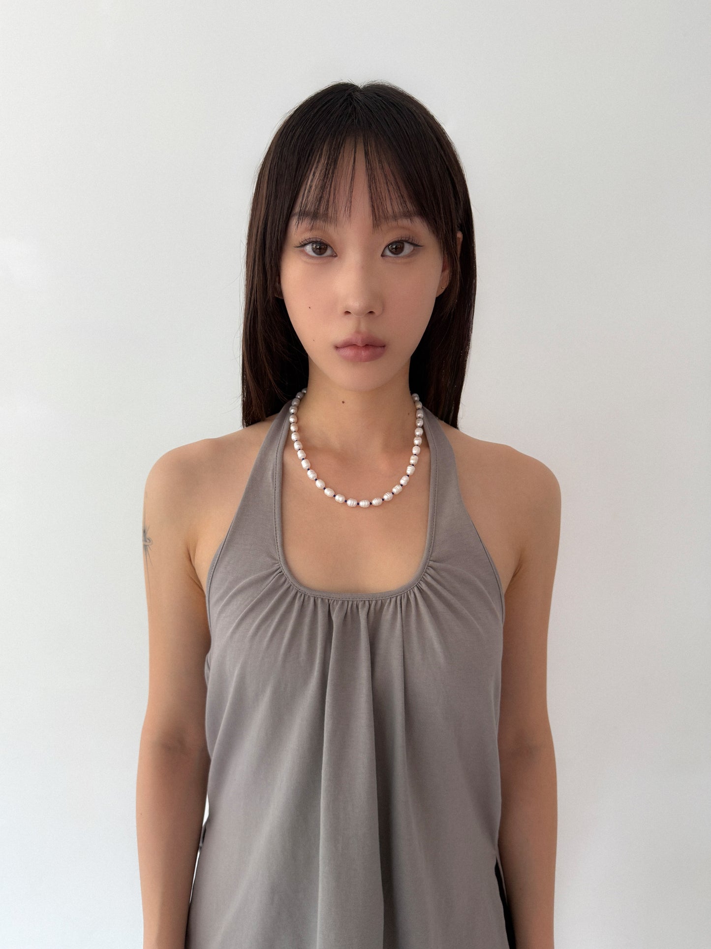 Tarae Pearl Necklace | Blue