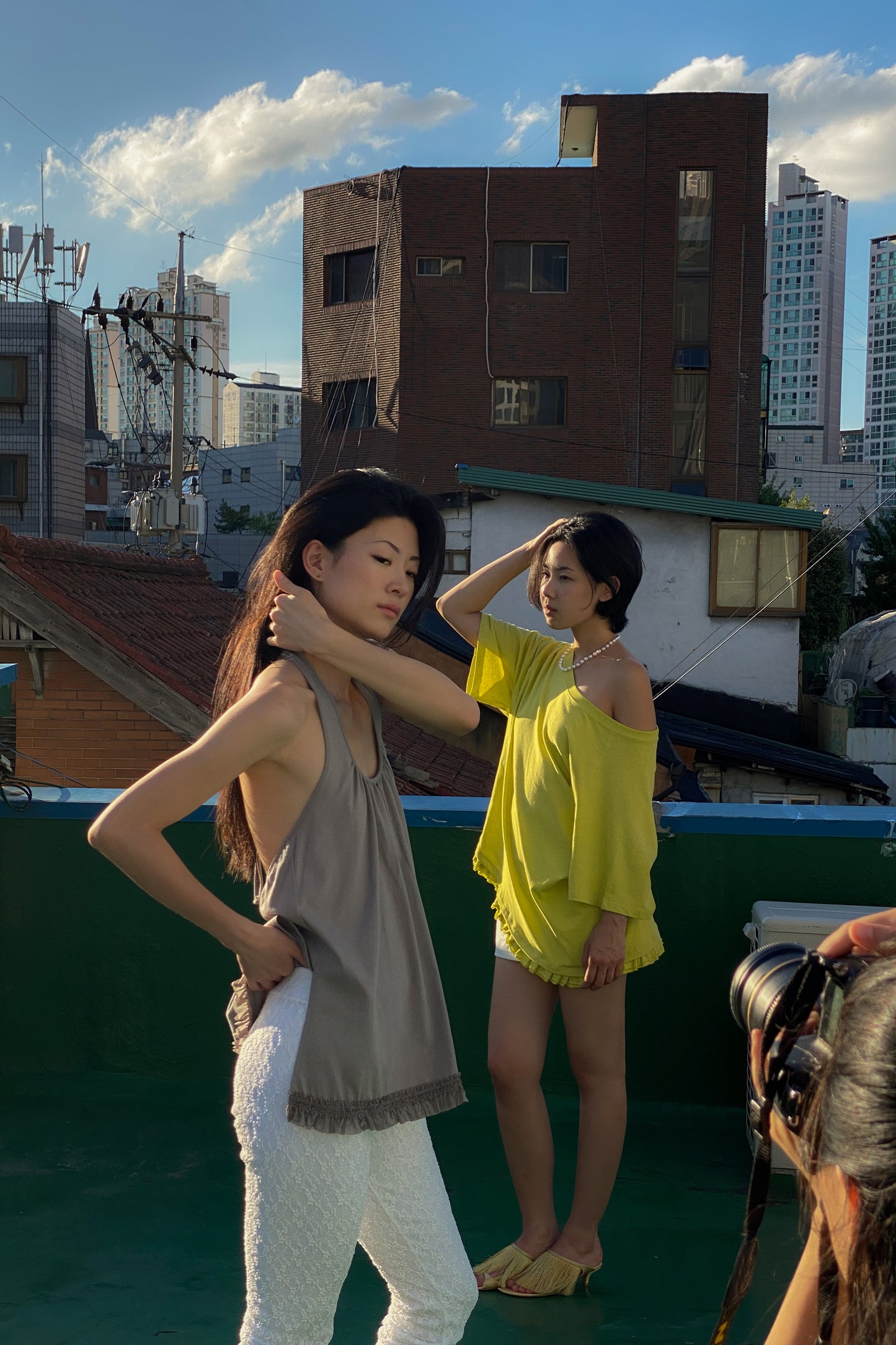 Ruffle Lace Halter Top | Grey